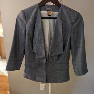 White House Black Market Blue Suit Jacket-- Size 0